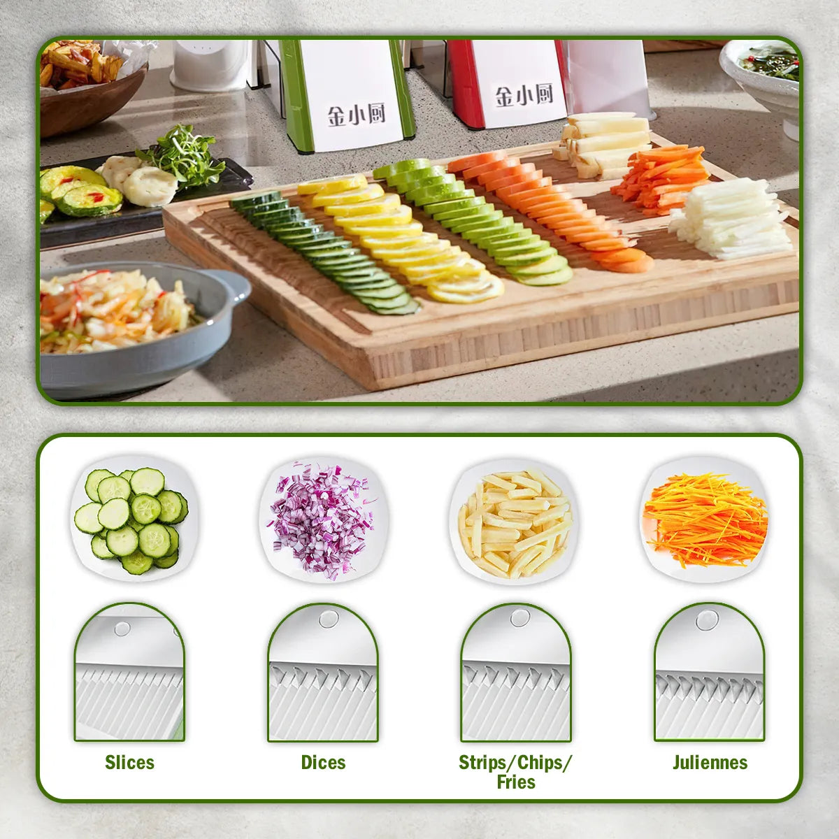 4 In 1 Vegetable Cutter Chopper-Vertical Vegetable Cutter 🔥